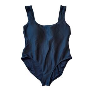 J. Crew Women's Swim suit/bathing suit, size 18;  Black Tank style; shelf bra